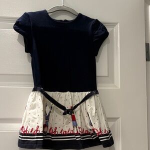 Mayoral Stylish Navy and White Kids Dress